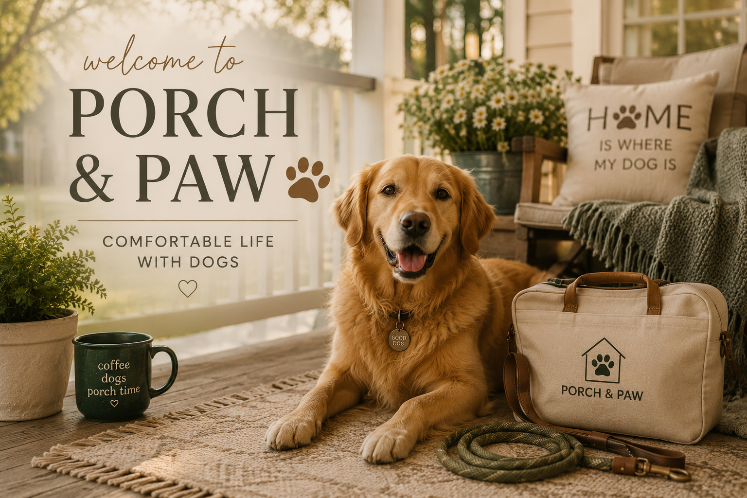 Welcome to Porch & Paw: Comfortable Life With Dogs