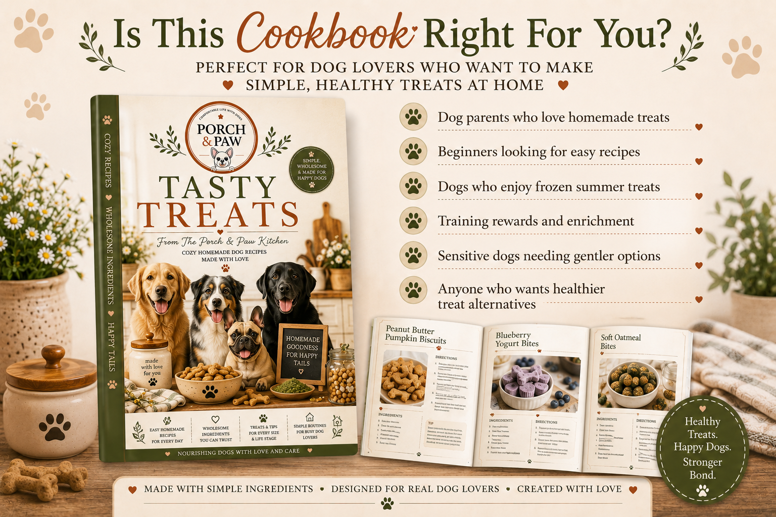 Tasty Treats Healthy Homemade Dog Treat Recipes