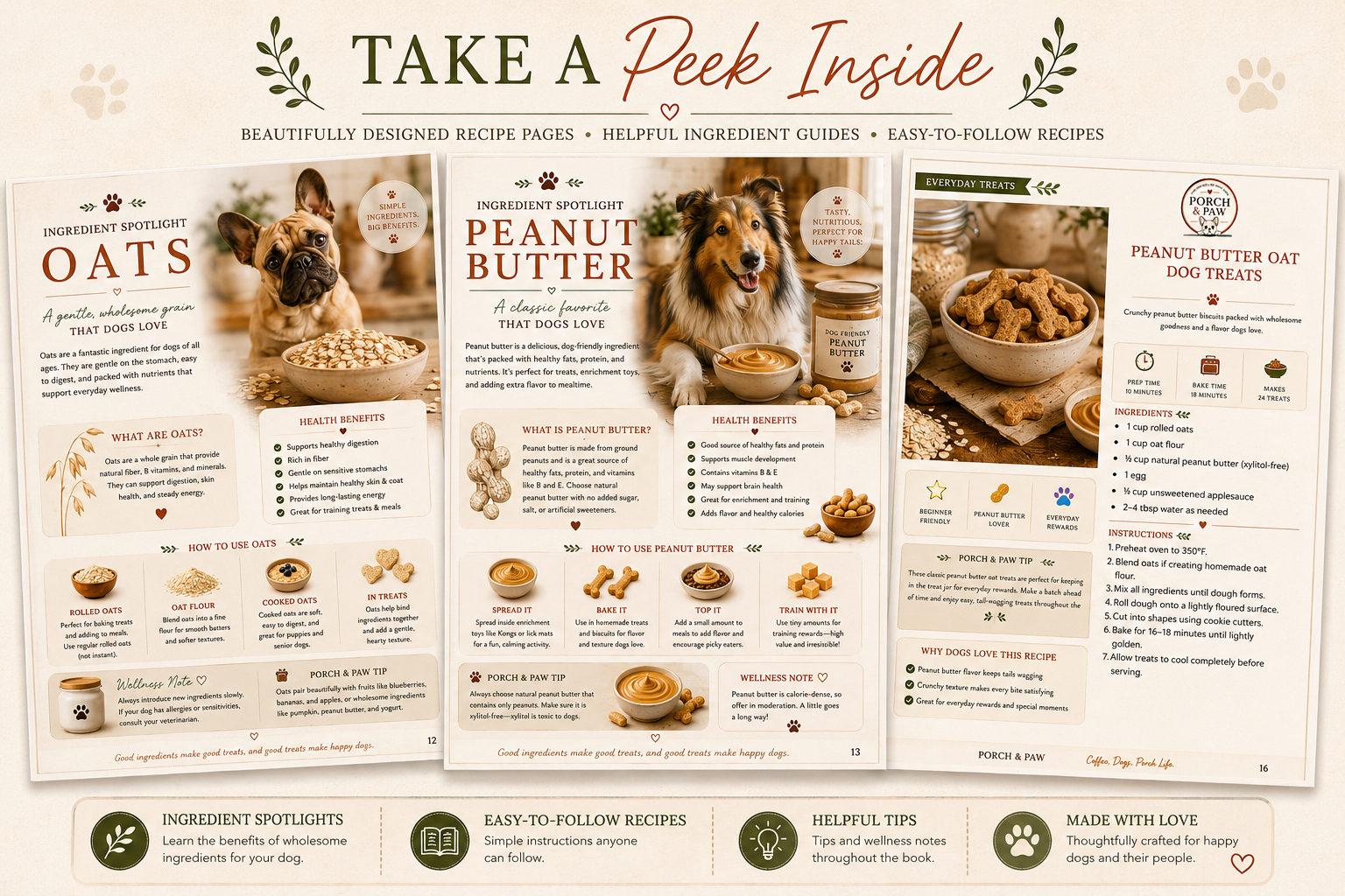 Tasty Treats Healthy Homemade Dog Treat Recipes